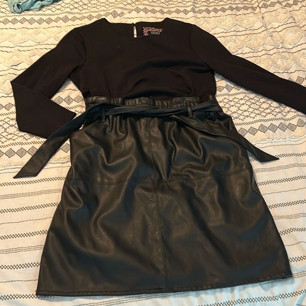 Spense mixed media dress